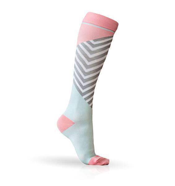 40 Pairs Patterned Compression Stockings Nurses Leggings Compression Socks for Swelling Bulk Wholesale